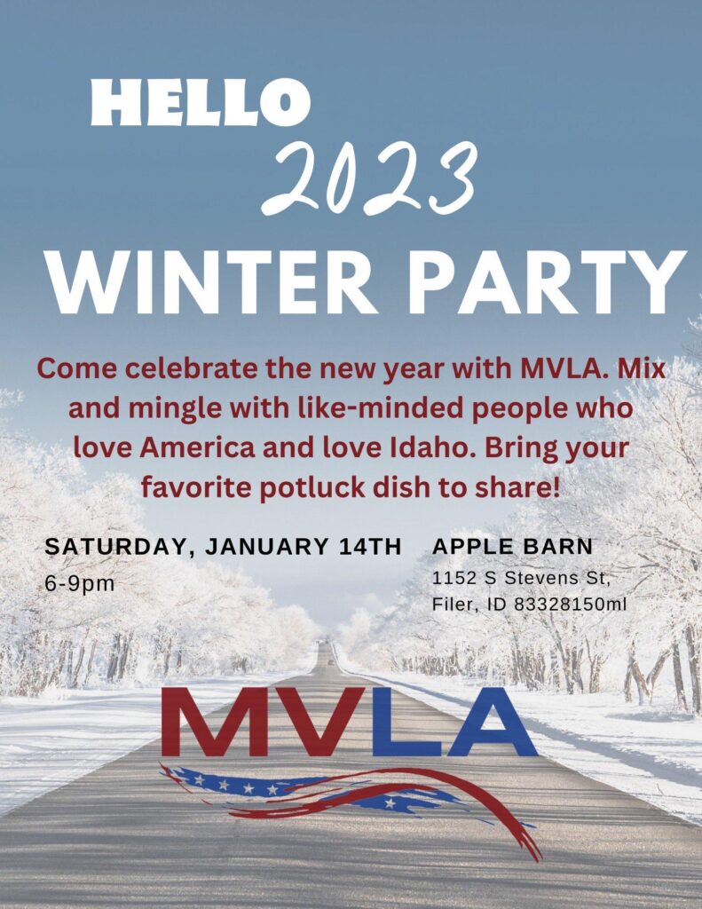 MVLA 2023 Winter Party Magic Valley Liberty Alliance